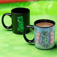 Minecraft Creeper hőre változó bögre-2
