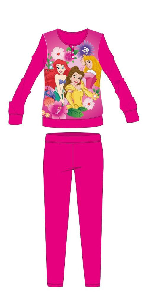 Pink Disney Hercegnők gyerek pizsama 110-es méretben