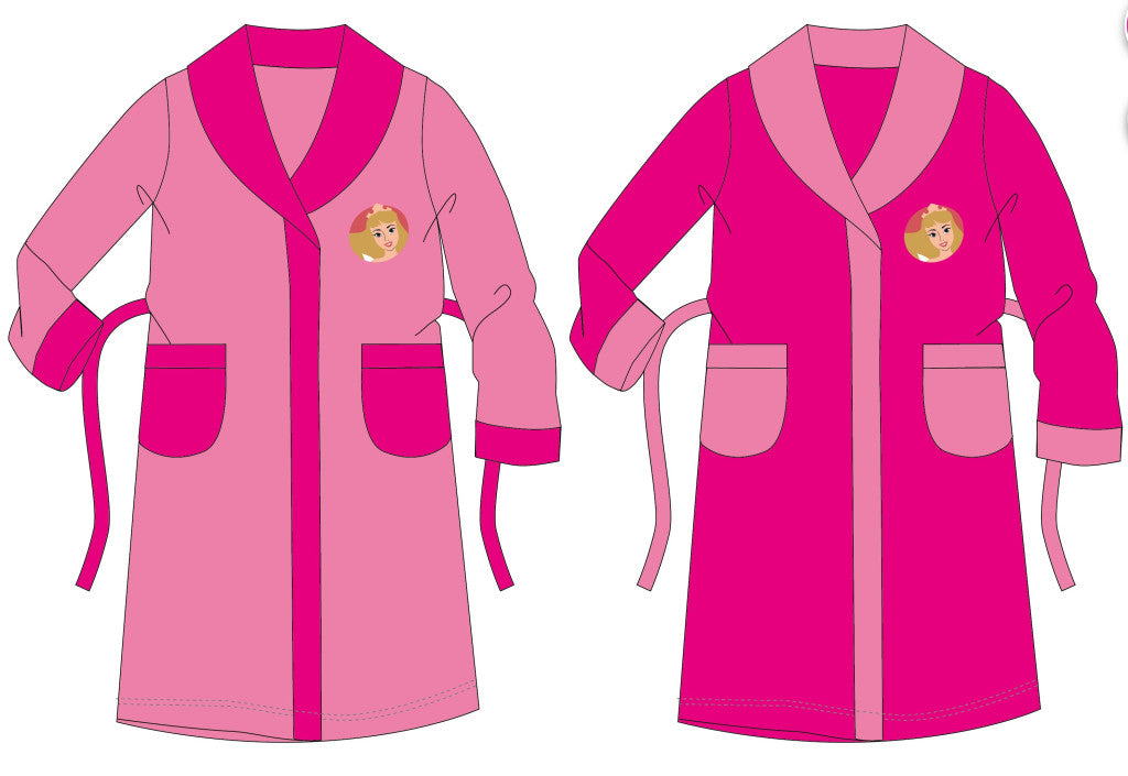 Pink Disney Hercegnők gyerek coral köntös 98-as méretben