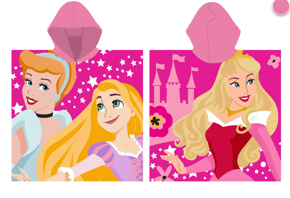 Disney Hercegnők mintás pamut gyerek poncsó