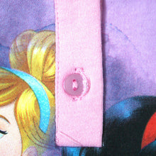 Világosrózsaszín téli pamut gyerek pizsama Disney Hercegnők mintával