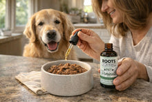 Pet parasite and candida cleanse herbal extract bottle