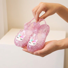 Fekete légáteresztő gyerek jelly papucs