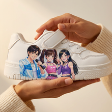 Kids White Sneakers – KPop Music Style (2–12 Years)-4