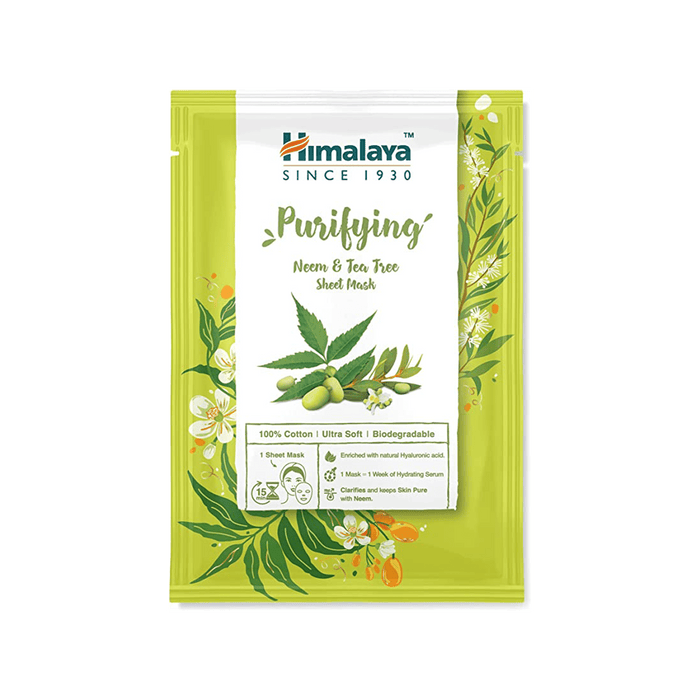 Himalaya Purifying Neem & Tea Tree Sheet Mask - 30ml-0