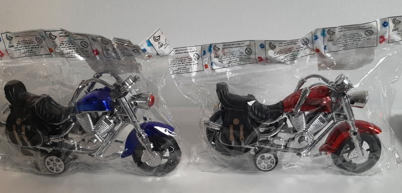 Kék chopper játék motor 19x10 cm