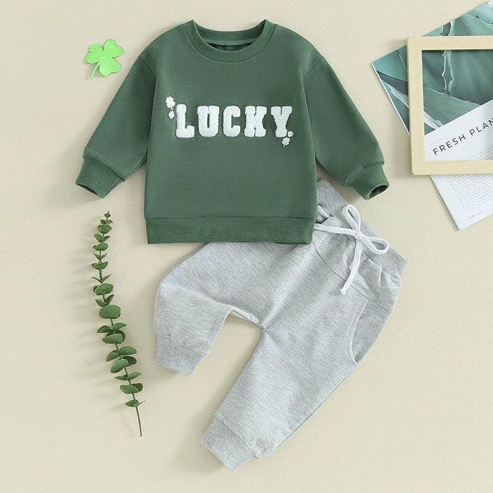 Gyerek melegítőszett Lucky felirattal