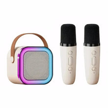 Fehér mini Bluetooth karaoke szett 1 mikrofonnal