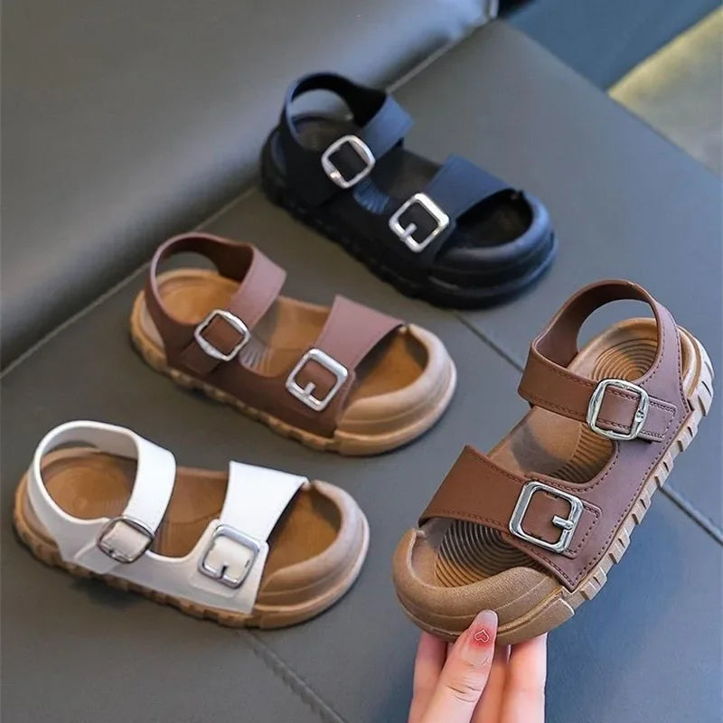 Children's Sandals with Toe Protection, Ages 1–10 Years-0