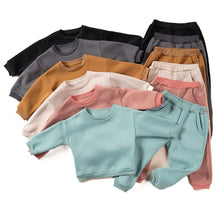 Pants and Sweatshirt Set in Cotton-0