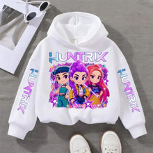 KPop ihletésű színes gyerek kapucnis pulóver