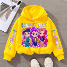 KPop ihletésű színes gyerek kapucnis pulóver