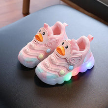Kék LED-es világító baba sportcipő