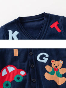 Kids V-Neck Knit Cardigan – Ages 2–6-3