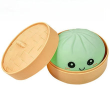 Zöld gombóc formájú squishy fidget játék