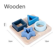Montessori formaberakó puzzle geometriai formákkal