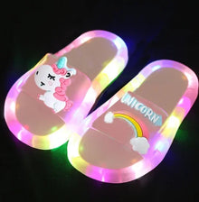 Unikornisos LED-es gyerekpapucs