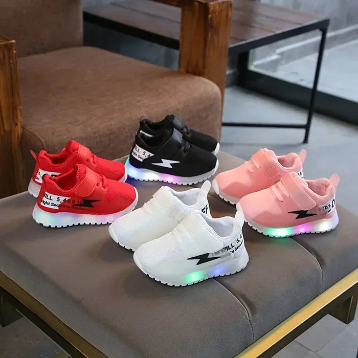 Breathable Sneakers Shoes with Multicolor LED-0