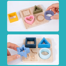 Montessori formaberakó puzzle geometriai formákkal