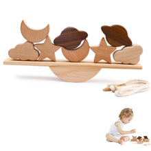 Montessori fa fűzős és egyensúlyozó játék