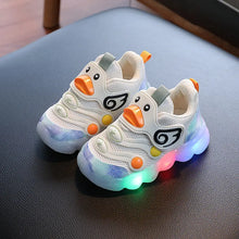 Kék LED-es világító baba sportcipő
