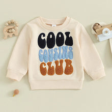 Bézs gyerek pulóver Cool Cousins Club felirattal