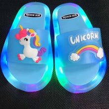 Unikornisos LED-es gyerekpapucs