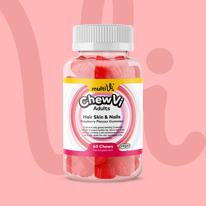 Hair Skin & Nails Gummies - Raspberry Flavour-0