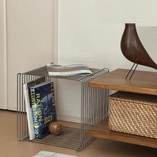 Nordic metal storage shelf for books, decor, and home organisation