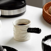 Red ceramic coffee measuring cup with 90ml capacity