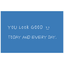 Pink “You Look Good” entryway doormat for front door, hallway, or porch