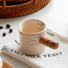 Red ceramic coffee measuring cup with 90ml capacity