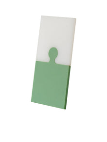 Blue puzzle shaped antimicrobial PE cutting board for kitchen food preparation