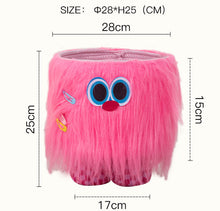 Little monster woven storage basket for organizing small household items