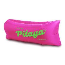 Inflatable outdoor lounger sofa for portable seating at the beach, campsite or garden