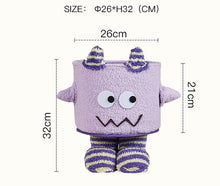 Little monster woven storage basket for organizing small household items