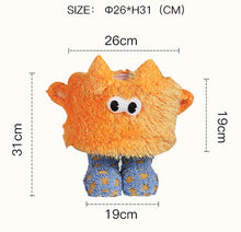 Little monster woven storage basket for organizing small household items