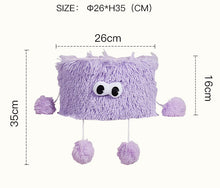 Little monster woven storage basket for organizing small household items