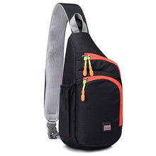 Kék outdoor sling táska kulacstartóval