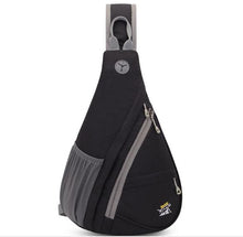Fekete nylon sling táska
