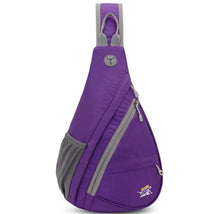 Fekete nylon sling táska