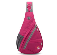 Fekete nylon sling táska