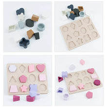 Montessori formaberakó puzzle geometriai formákkal