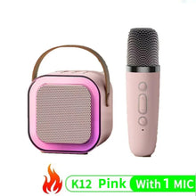Fehér mini Bluetooth karaoke szett 1 mikrofonnal