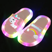 Unikornisos LED-es gyerekpapucs