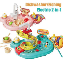 Gyerek mosogatós és horgászós vízi játék szett