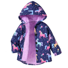 Girls Hooded Velvet Winter Coat – Ages 3–7-4