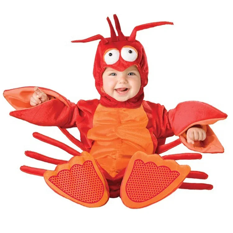 Baba Halloween jelmez aragosta mintával