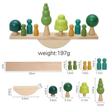 Montessori fa fűzős és egyensúlyozó játék