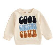 Bézs gyerek pulóver Cool Cousins Club felirattal